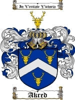 Akred coat of arms family crest download