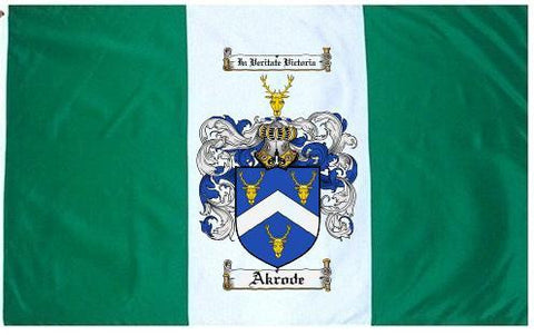 Akrode family crest coat of arms flag