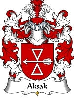Aksak coat of arms family crest download
