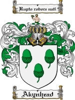 Akynhead coat of arms family crest download