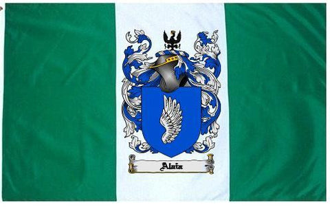 Alaia family crest coat of arms flag