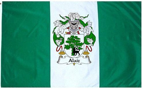 Alaiz family crest coat of arms flag