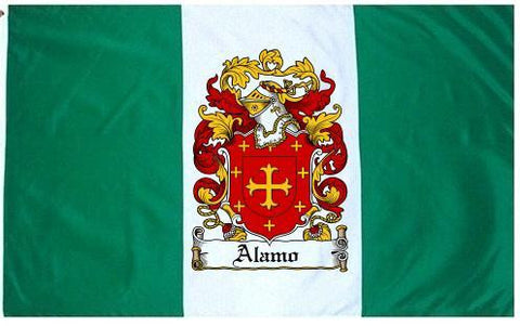 Alamo family crest coat of arms flag