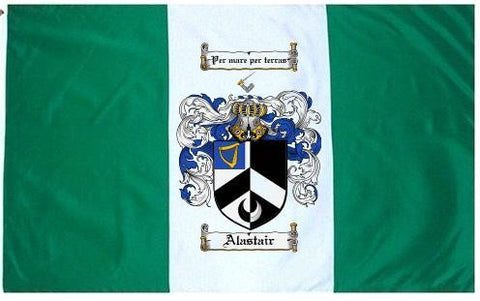 Alastair family crest coat of arms flag