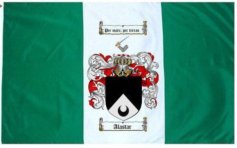 Alastar family crest coat of arms flag