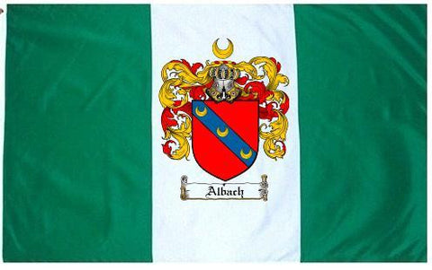 Albach family crest coat of arms flag