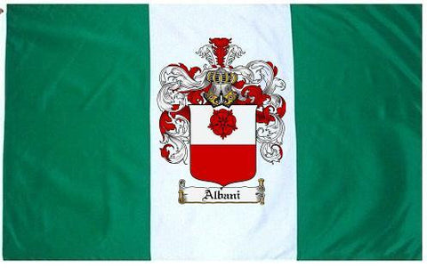 Albani family crest coat of arms flag