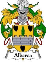 Alberca coat of arms family crest download