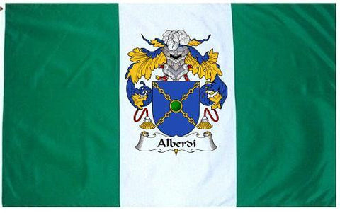 Alberdi family crest coat of arms flag