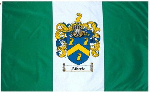 Alberic family crest coat of arms flag