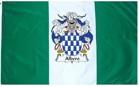 Albero family crest coat of arms flag