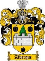 Alberque coat of arms family crest download