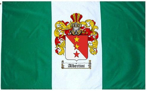 Albertini family crest coat of arms flag