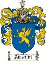 Albertitti coat of arms family crest download