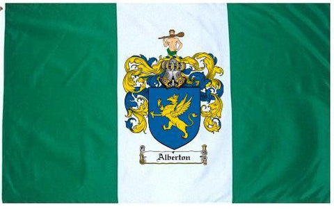 Alberton family crest coat of arms flag