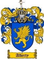 Alberty coat of arms family crest download