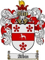 Albin coat of arms family crest download