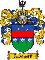 Albonetti coat of arms family crest download