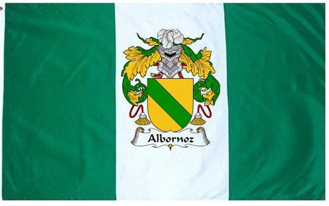 Albornoz family crest coat of arms flag