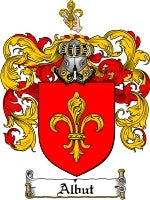 Albut coat of arms family crest download