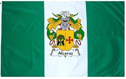 Alcaraz family crest coat of arms flag