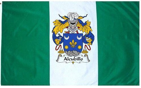 Alcubillo family crest coat of arms flag