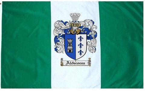 Aldecocea family crest coat of arms flag