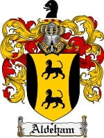 Aldeham coat of arms family crest download