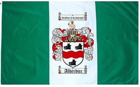 Alderdice family crest coat of arms flag