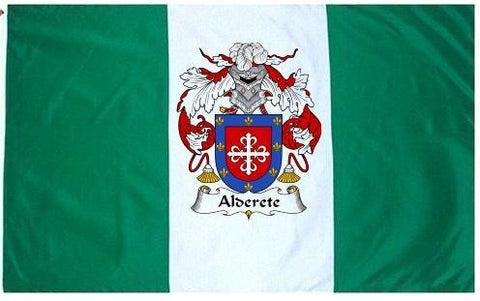 Alderete family crest coat of arms flag