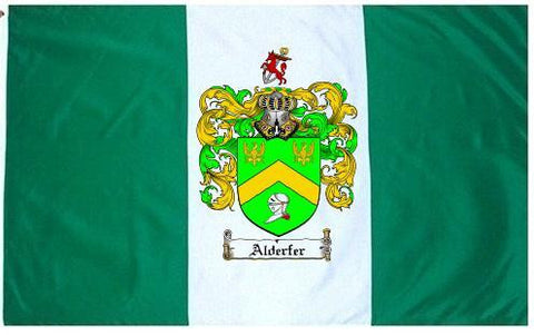 Alderfer family crest coat of arms flag