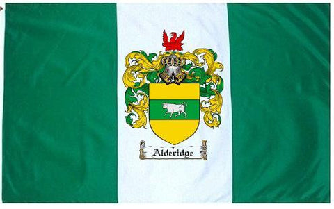 Alderidge family crest coat of arms flag