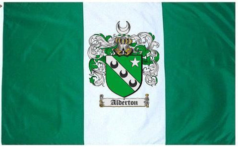 Alderton family crest coat of arms flag