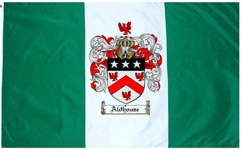 Aldhouse family crest coat of arms flag