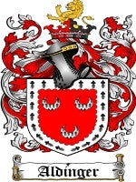 Aldinger coat of arms family crest download