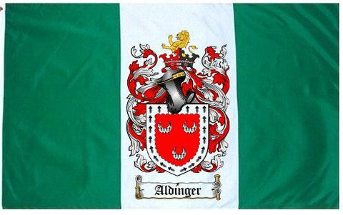 Aldinger family crest coat of arms flag
