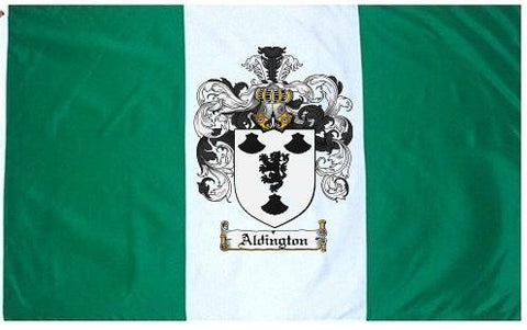 Aldington family crest coat of arms flag