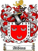 Aldins coat of arms family crest download