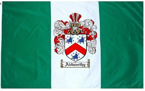 Aldworthy family crest coat of arms flag