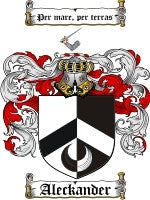 Aleckander coat of arms family crest download