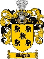 Alegria coat of arms family crest download