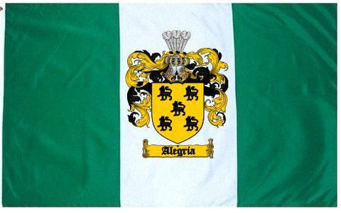 Alegria family crest coat of arms flag