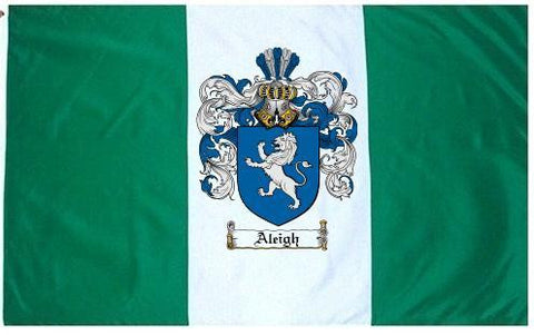 Aleigh family crest coat of arms flag