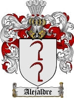 Alejaldre coat of arms family crest download