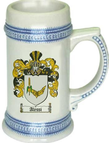 Alessi- family crest stein coat of arms tankard mug
