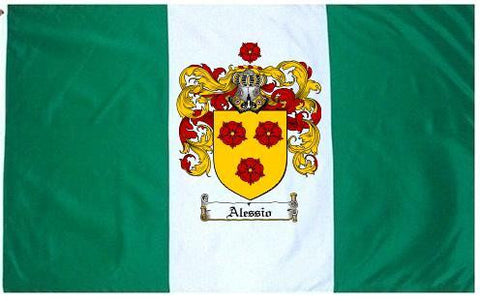 Alessio family crest coat of arms flag