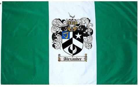 Alexander family crest coat of arms flag