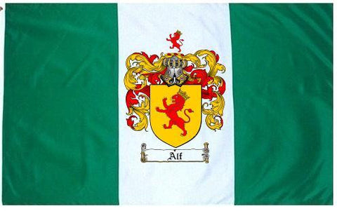 Alf family crest coat of arms flag