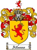 Alfanno coat of arms family crest download