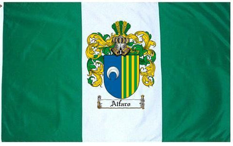 Alfaro family crest coat of arms flag